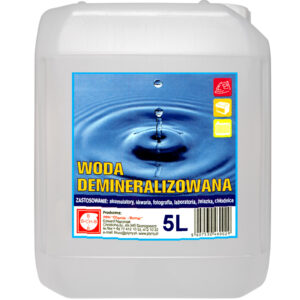 Woda demineralizowana destylowana 5L